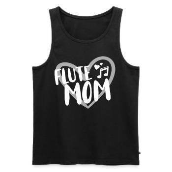 Flûte Flûte Musiciens Cuivres Musique - Débardeur bio Premium Homme - noir - Devant - Michal (187cm)