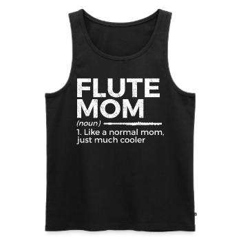 Flûte Flûte Musiciens Cuivres Musique - Débardeur bio Premium Homme - noir - Devant - Michal (187cm)