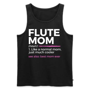 Flûte Flûte Musiciens Cuivres Musique - Débardeur bio Premium Homme - noir - Devant - Michal (187cm)