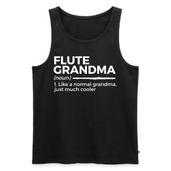 Flûte Flûte Musiciens Cuivres Musique - Débardeur bio Premium Homme - noir - Devant - Michal (187cm)