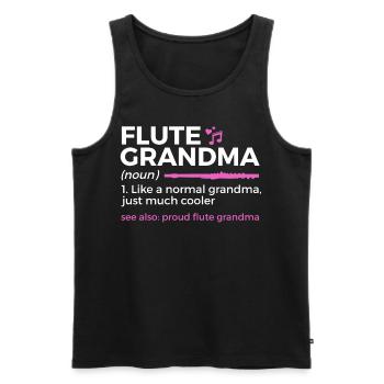 Flûte Flûte Musiciens Cuivres Musique - Débardeur bio Premium Homme - noir - Devant - Michal (187cm)