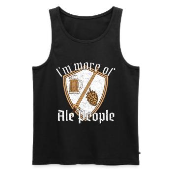 Mittelalterfest Mittelalter Ritter Ritterfest Burg - Männer Premium Bio Tank Top - Schwarz - Vorne - AI Model Male 178 light (178cm)
