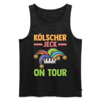 Karnevalskostüm Karnevalist Fasching Karneval - Männer Premium Bio Tank Top - Schwarz - Vorne - AI Model Male 178 light (178cm)