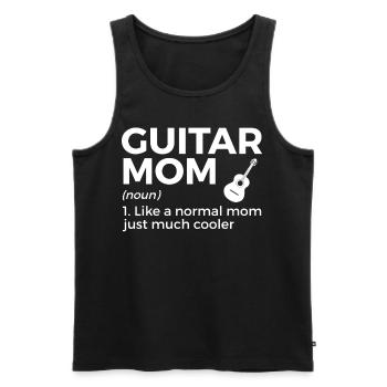 Musicien de guitare Musique de cuivres - Débardeur bio Premium Homme - noir - Devant - Michal (187cm)
