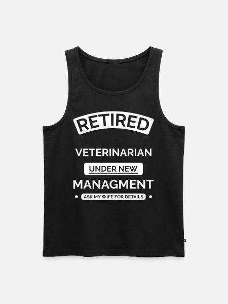 Retired veterinarian - Men's Premium Organic Tank Top - black