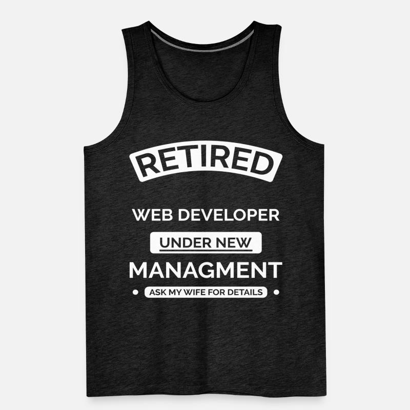 Retired Web Developer Men's Premium Organic Tank Top