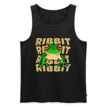 Frog Red-eyed tree frog Agalychnis Callidryas - Men's Premium Organic Tank Top - black - Front - Michal (187cm)