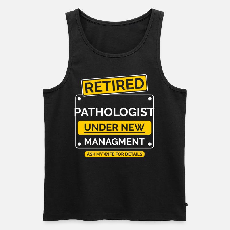 Pathologe Ruhestand Rente - Männer Premium Bio Tank Top - Schwarz