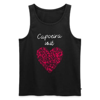Capoeira mit Herz Kampfsport Fitnessstudio Fitness - Männer Premium Bio Tank Top - Schwarz - Vorne - Michal (187cm)