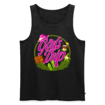 Girls Trip Beste Freundinnen Freundin - Männer Premium Bio Tank Top - Schwarz - Vorne - Michal (187cm)