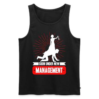 Soon Under New Management Jga - Men's Premium Organic Tank Top - black - Front - Michal (187cm)