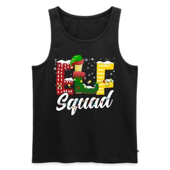 Eleven Squad - Men's Premium Organic Tank Top - black - Front - Michal (187cm)