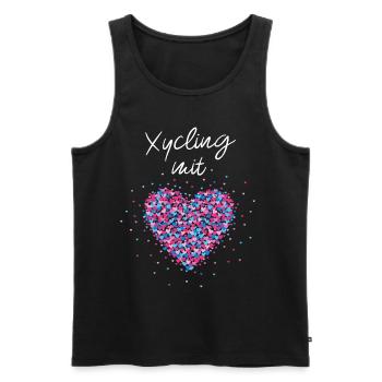 Xycling mit Herz Ganzkörpertraining Fitnesskurs - Männer Premium Bio Tank Top - Schwarz - Vorne - Michal (187cm)