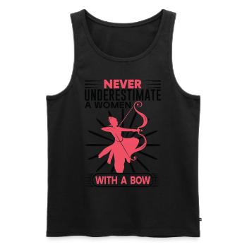 Archery Mrs. Archer - Men's Premium Organic Tank Top - black - Front - Michal (187cm)