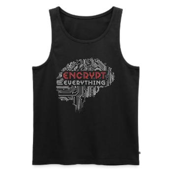 Verschlüsseln Sie Alles Computerprogrammierer Tech - Männer Premium Bio Tank Top - Schwarz - Vorne - Michal (187cm)
