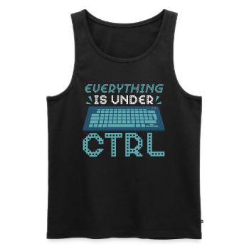 Alles Ist Unter Strg Computerprogrammierer - Männer Premium Bio Tank Top - Schwarz - Vorne - Michal (187cm)