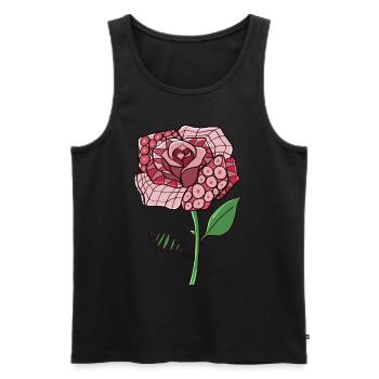 Avant Garde Aesthetic Rose Weirdcore Hippie - Männer Premium Bio Tank Top - Schwarz - Vorne - AI Model Male 178 light (178cm)