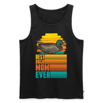 Best Duck Mom Ever Ducks Mama - Men's Premium Organic Tank Top - black - Front - Michal (187cm)