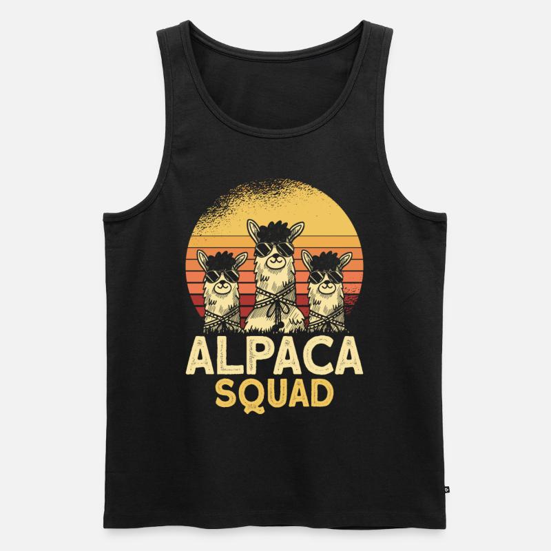 Alpace Squad Sunglasses - Men's Premium Organic Tank Top - black