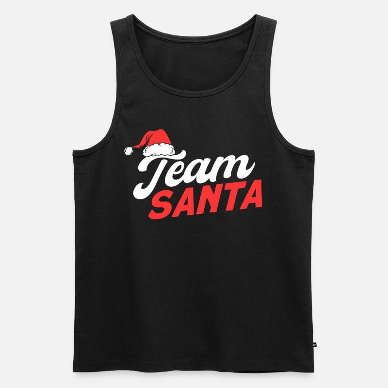 Team Santa - Männer Premium Bio Tank Top - Schwarz