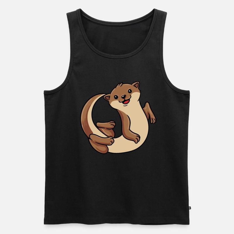 Otter - Männer Premium Bio Tank Top - Schwarz