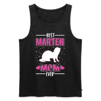 Marten Mama Mink Badger Pine marten - Men's Premium Organic Tank Top - black - Front - AI Model Male 178 light (178cm)