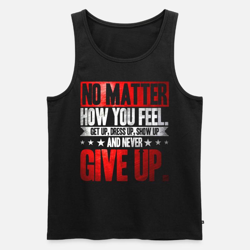 Motivation - Männer Premium Bio Tank Top - Schwarz