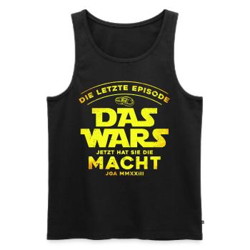 Das Wars Jetzt Hat sie die Macht - Männer Premium Bio Tank Top - Schwarz - Vorne - Michal (187cm)