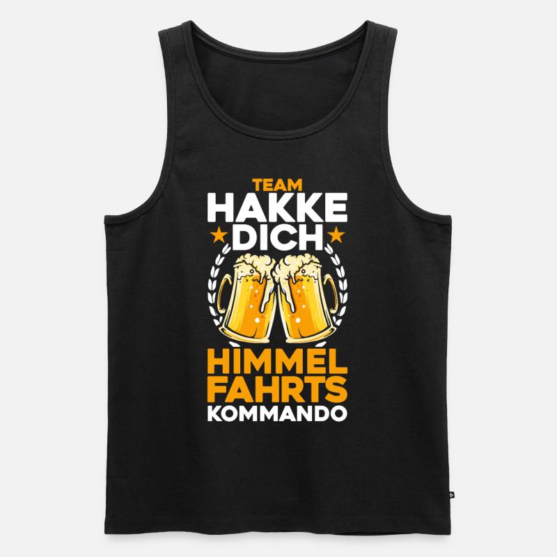 Bier - Männer Premium Bio Tank Top - Schwarz