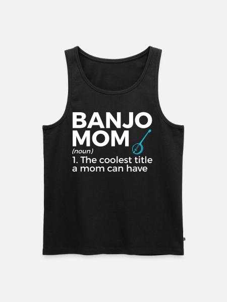 Musicien de banjo - Débardeur bio Premium Homme - noir