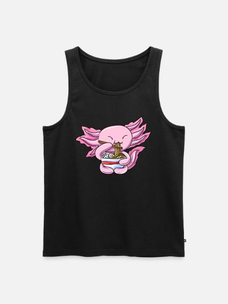 Axolotl Molch - Männer Premium Bio Tank Top - Schwarz