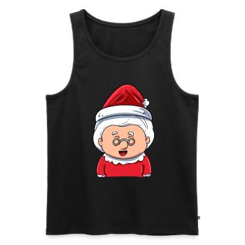 Mrs. Santa Claus - Men's Premium Organic Tank Top - black - Front - Michal (187cm)