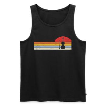 Violine Geige Musiker - Männer Premium Bio Tank Top - Schwarz - Vorne - Michal (187cm)