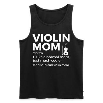 Violine Geige Musiker - Männer Premium Bio Tank Top - Schwarz - Vorne - Michal (187cm)