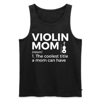 Violine Geige Musiker - Männer Premium Bio Tank Top - Schwarz - Vorne - Michal (187cm)