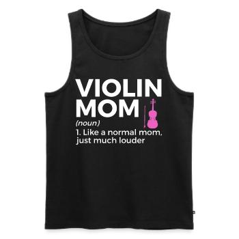Violine Geige Musiker - Männer Premium Bio Tank Top - Schwarz - Vorne - Michal (187cm)