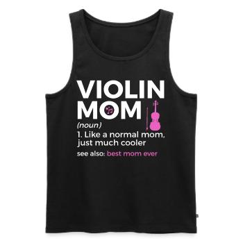 Violine Geige Musiker - Männer Premium Bio Tank Top - Schwarz - Vorne - Michal (187cm)