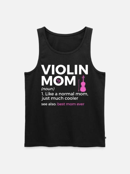 Violon Musicien - Débardeur bio Premium Homme - noir
