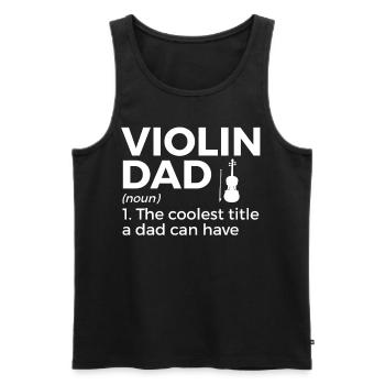 Violine Geige Musiker - Männer Premium Bio Tank Top - Schwarz - Vorne - Michal (187cm)