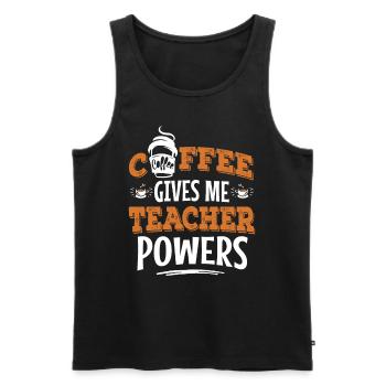 Primary School Teacher Kindergarten Educator - Men's Premium Organic Tank Top - black - Front - AI Model Male 178 light (178cm)