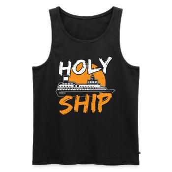 Heiliges Schiff Kreuzfahrt Urlaub Familienausflug - Männer Premium Bio Tank Top - Schwarz - Vorne - Michal (187cm)
