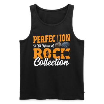 Mineralien Steine Forschung Geologie - Männer Premium Bio Tank Top - Schwarz - Vorne - AI Model Male 178 light (178cm)