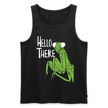 Insect Enthusiast Holy Ninja Praying Mantis Lover - Men's Premium Organic Tank Top - black - Front - Michal (187cm)