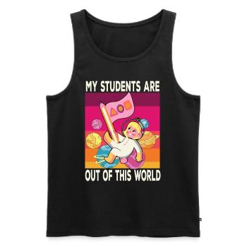 Primary School Teacher Kindergarten Educator - Men's Premium Organic Tank Top - black - Front - AI Model Male 178 light (178cm)