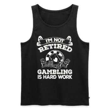 Kasino Glücksspiel Spielautomat Kartenspiel - Männer Premium Bio Tank Top - Schwarz - Vorne - AI Model Male 178 light (178cm)