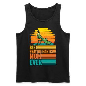 Meilleure Maman Mante Religieuse de tous les temps Gottesanbeterin Mama - Débardeur bio Premium Homme - noir - Devant - Michal (187cm)