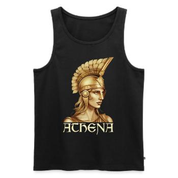 Mythologie grecque Déesse Athéna Grèce antique - Débardeur bio Premium Homme - noir - Devant - Michal (187cm)