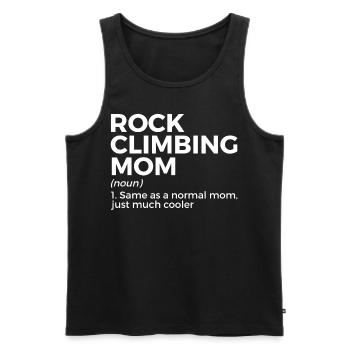 Climbing Mountaineering - Men's Premium Organic Tank Top - black - Front - Michal (187cm)