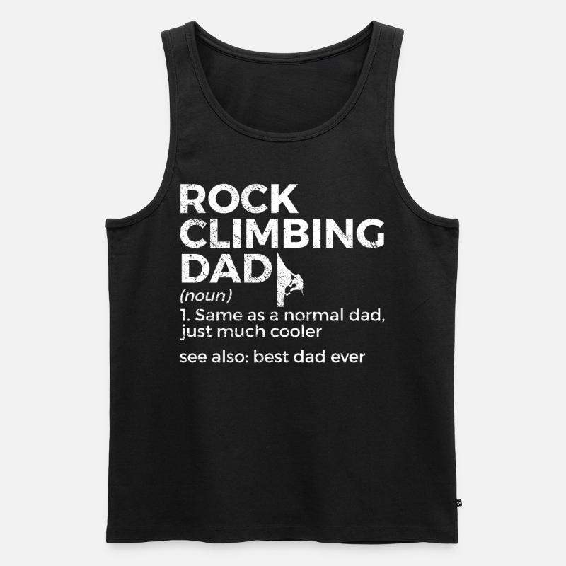 Klettern Bergsteigen - Männer Premium Bio Tank Top - Schwarz