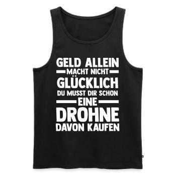 Drohne Pilot Drohnen - Männer Premium Bio Tank Top - Schwarz - Vorne - Michal (187cm)